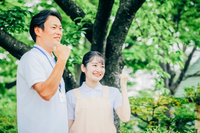 のんびりした特別養護老人ホームでの介護職