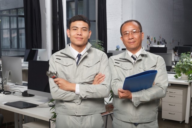 繊維染色会社での加工・仕上げ