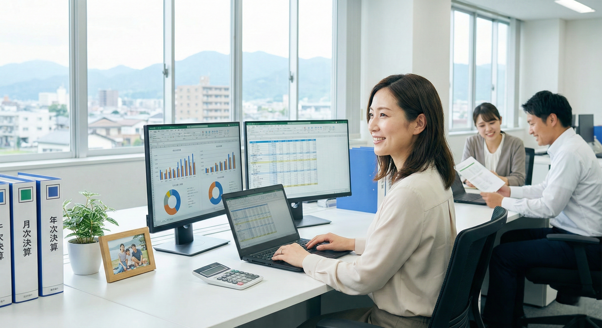 【福井銀行グループ×事務】10時開始や短時間も相談OK！将来の正社員登用も見据えた総務経理のサポート事務